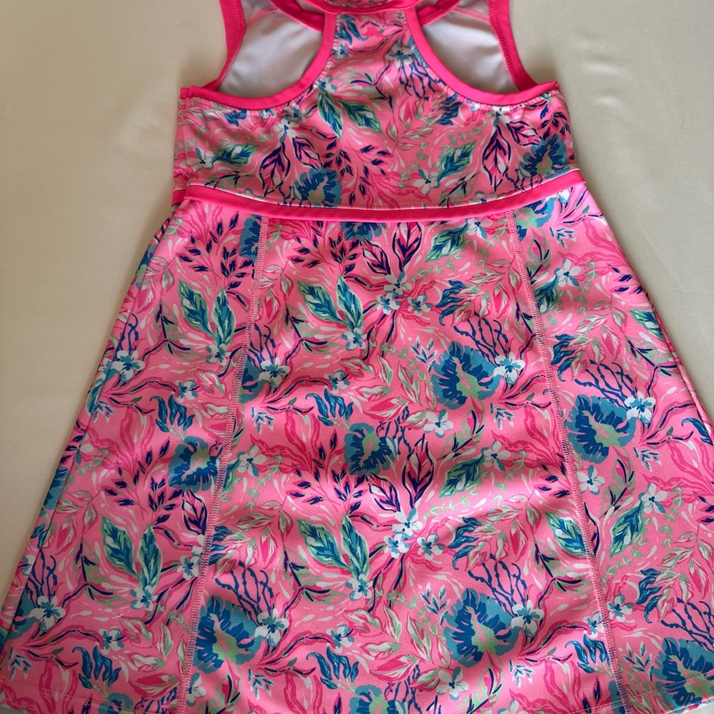 Tommy Bahama Pink and Blue Floral Kids Dress - Picture 2 of 3